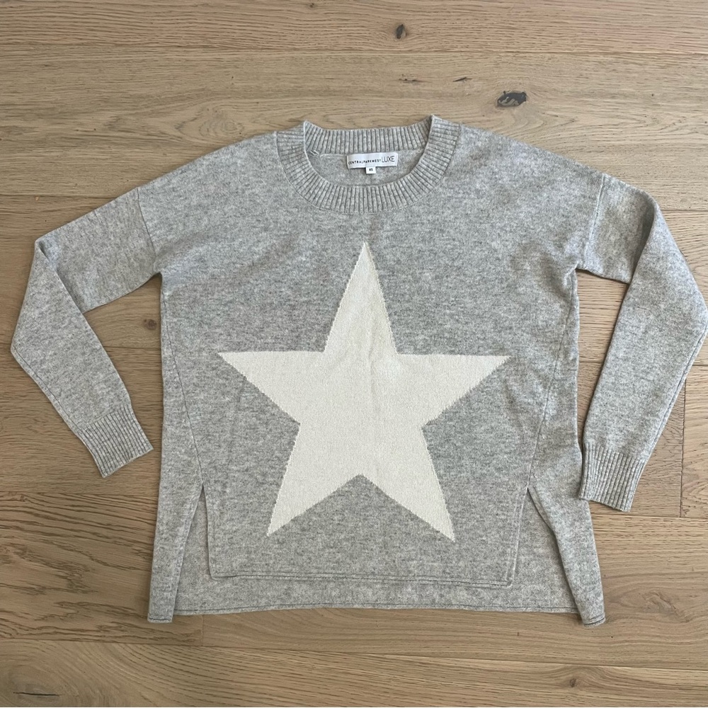 Central Park West Luxe Star Cashmere Sweater